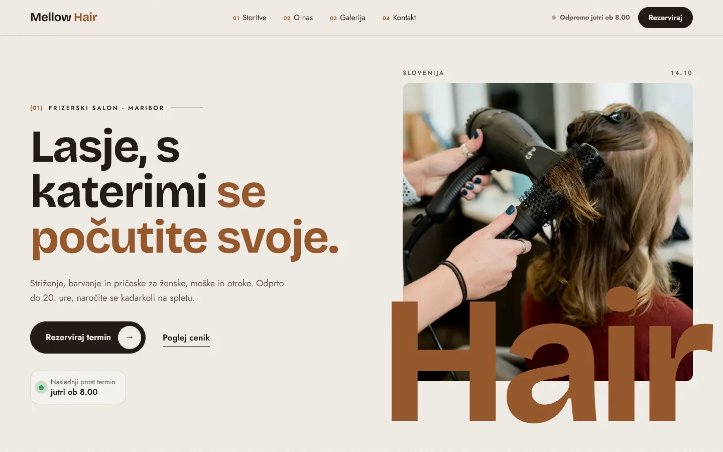 Demo stran: Mellow Hair