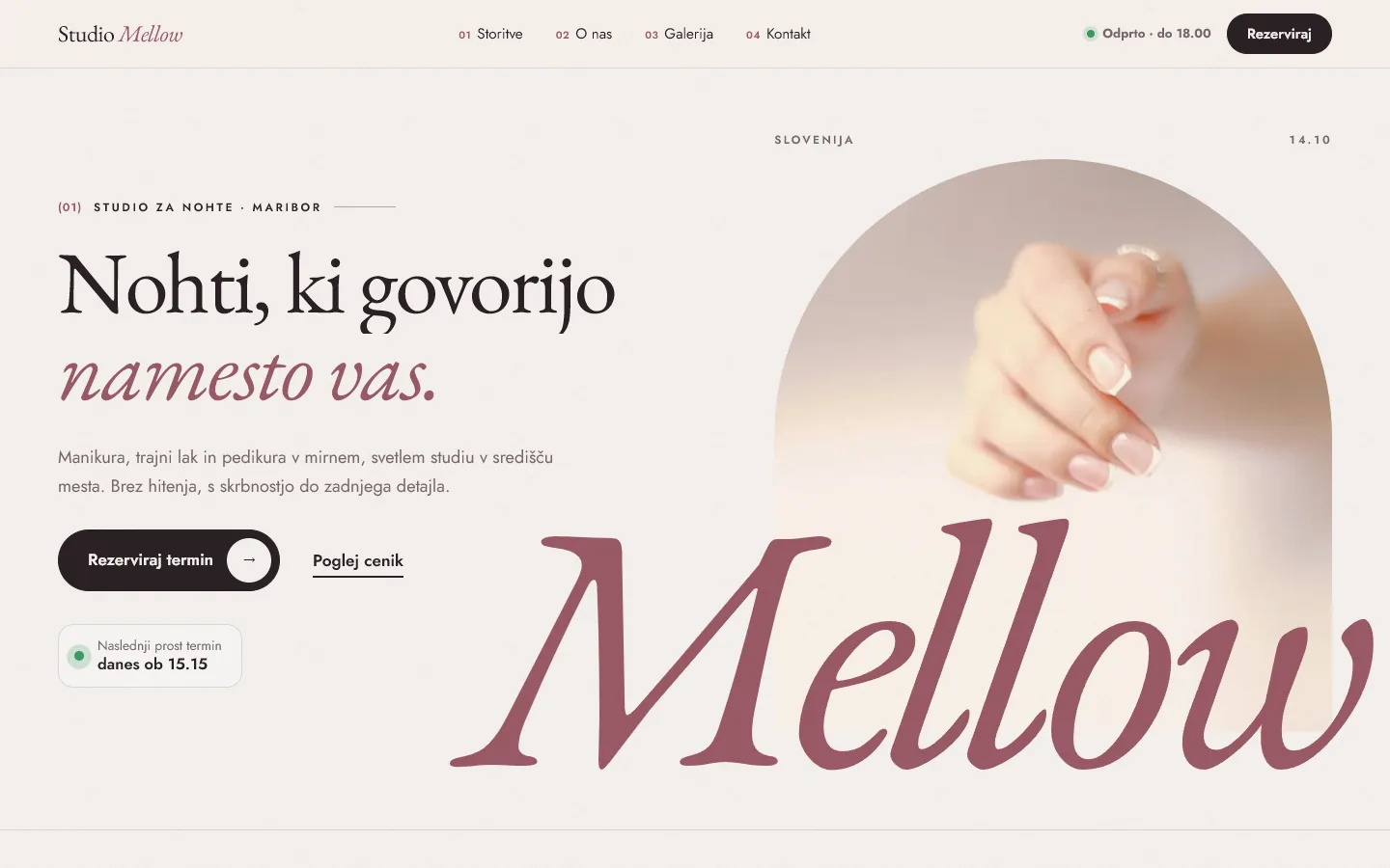 Demo stran: Studio Mellow
