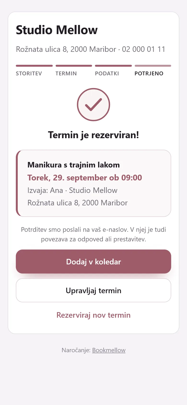 Dobi potrditev